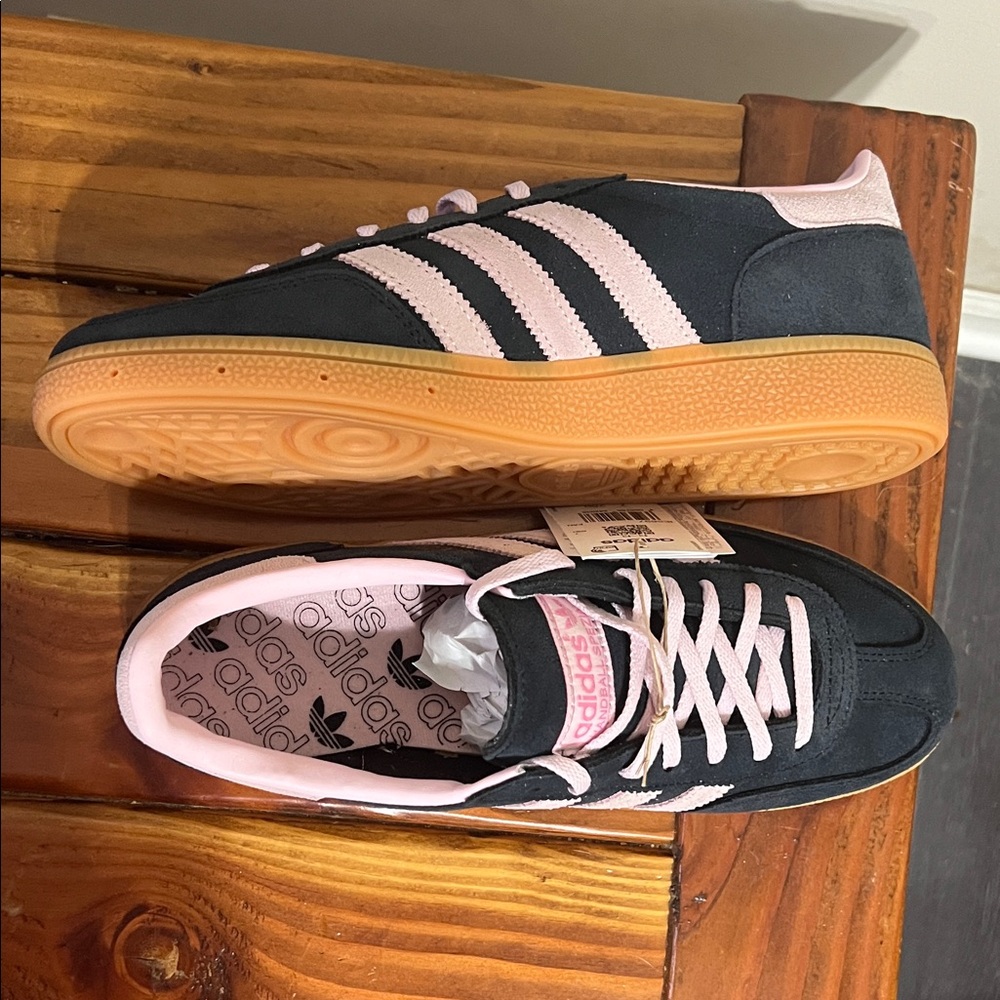 adidas Handball Spezial Sneakers — Navy and Light Pink - Picture 2 of 5